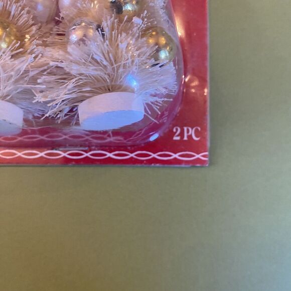 Mini Trees Gold Tiny Treasures With Bulbs Christmas Ashland Sealed New - Picture 4 of 5